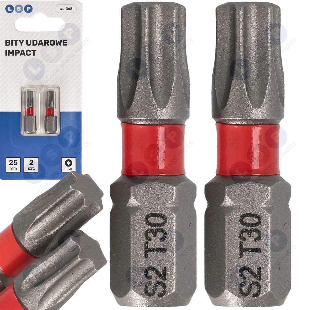 Nárazový bit TORX T30 25 MM Súprava bitov LSP IMPACT 2 KS